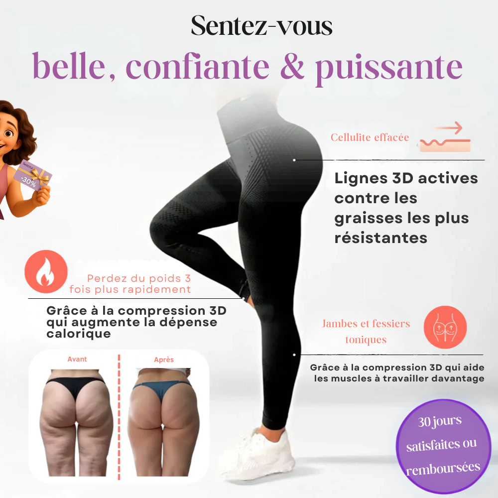 Legging Sculptant 3D Serena™ – Affine & Sublime ta silhouette au quotidien